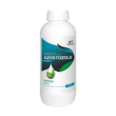 Satpura Azostozole - Azoxystrobin 11% + Tebuconazole 18.3% SC | Broad Spectrum Fungicide | 500ml | Disease Control