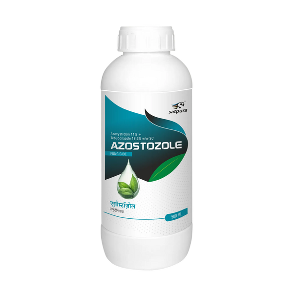 Satpura Azostozole - Azoxystrobin 11% + Tebuconazole 18.3% SC | Broad Spectrum Fungicide | 500ml | Disease Control