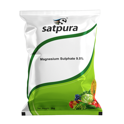 Satpura Magnesium Sulphate 9.5% | Water Soluble Fertilizer | 1kg | Secondary Nutrient for All Crops | Epsom Salt