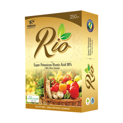 Satpura Rio Super Potassium Humic Acid 98%, 250g (100% Water Soluble)