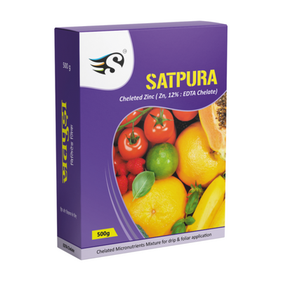 Satpura Chelated Zinc 12% EDTA Micronutrient Fertilizer, 500g